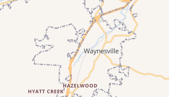 Waynesville, North Carolina map