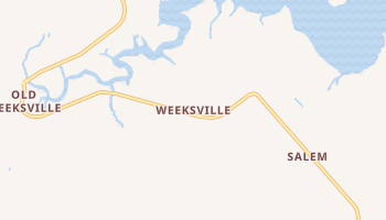 Weeksville, North Carolina map