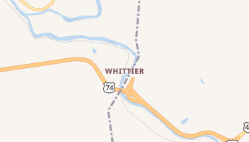 Whittier, North Carolina map