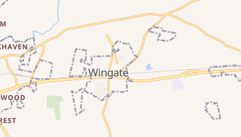 Wingate, North Carolina map