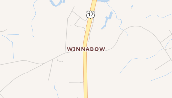 Winnabow, North Carolina map
