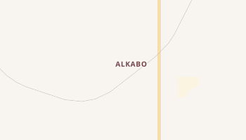 Alkabo, North Dakota map