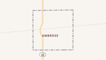 Ambrose, North Dakota map