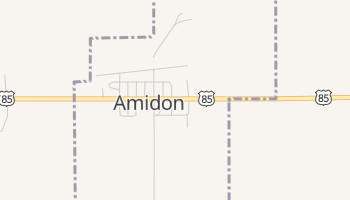 Amidon, North Dakota map