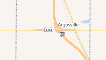 Argusville, North Dakota map