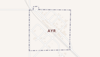 Ayr, North Dakota map