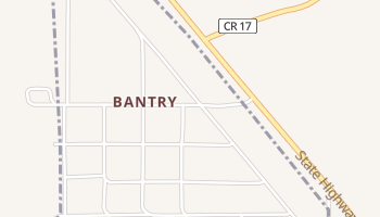 Bantry, North Dakota map
