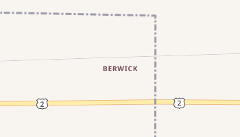 Berwick, North Dakota map