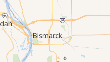 Bismarck, North Dakota map