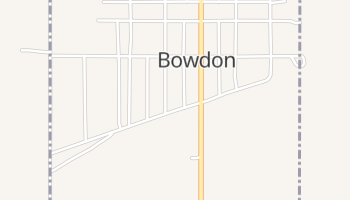 Bowdon, North Dakota map