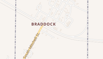 Braddock, North Dakota map