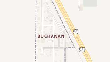 Buchanan, North Dakota map