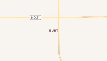 Burt, North Dakota map