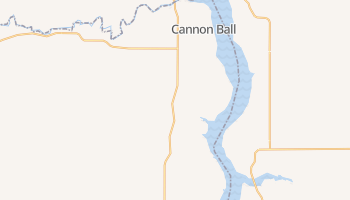 Cannon Ball, North Dakota map