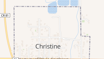 Christine, North Dakota map