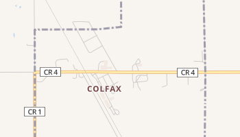 Colfax, North Dakota map