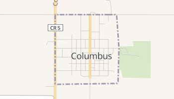 Columbus, North Dakota map