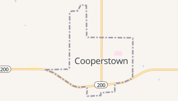 Cooperstown, North Dakota map