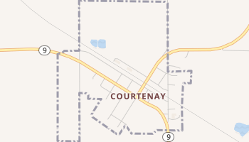 Courtenay, North Dakota map