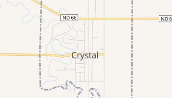 Crystal, North Dakota map