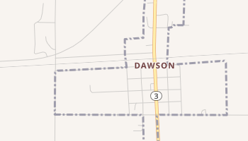 Dawson, North Dakota map