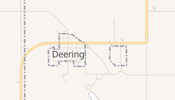 Deering, North Dakota map