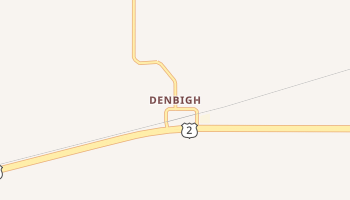 Denbigh, North Dakota map