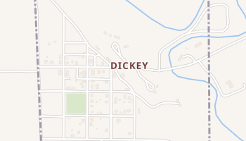 Dickey, North Dakota map