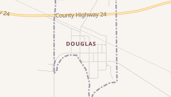Douglas, North Dakota map