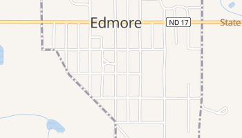 Edmore, North Dakota map