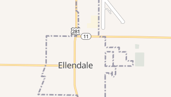 Ellendale, North Dakota map