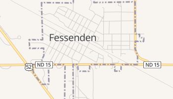 Fessenden, North Dakota map