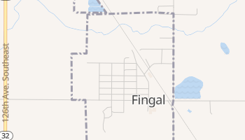 Fingal, North Dakota map