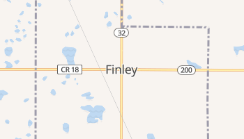 Finley, North Dakota map