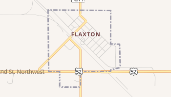 Flaxton, North Dakota map