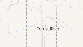 Forest River, North Dakota map