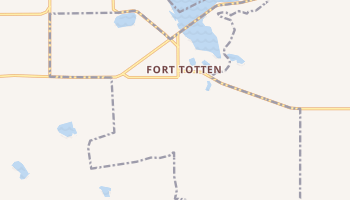 Fort Totten, North Dakota map