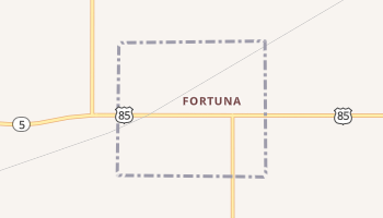 Fortuna, North Dakota map