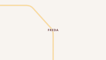 Freda, North Dakota map