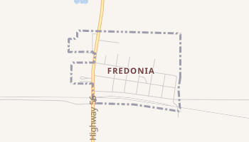 Fredonia, North Dakota map