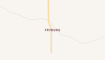 Fryburg, North Dakota map