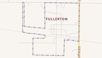 Fullerton, North Dakota map