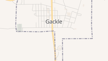Gackle, North Dakota map
