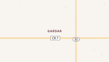 Gardar, North Dakota map