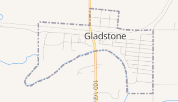 Gladstone, North Dakota map