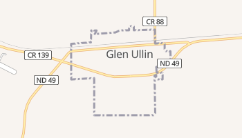 Glen Ullin, North Dakota map