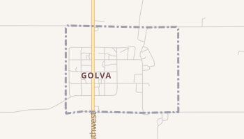 Golva, North Dakota map