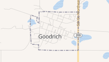 Goodrich, North Dakota map