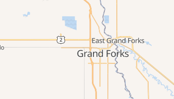 Grand Forks, North Dakota map