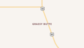 Grassy Butte, North Dakota map